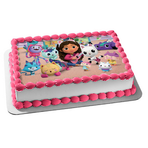 Gabby's Dollhouse Pandy Paws Cakey Pillow Cat Catrat Edible Cake Toppe – A Birthday Place